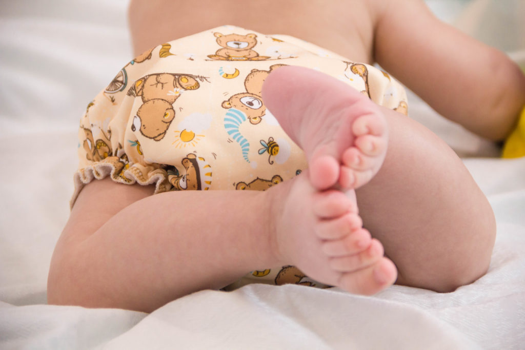 switching to cloth diapers diaper on baby
